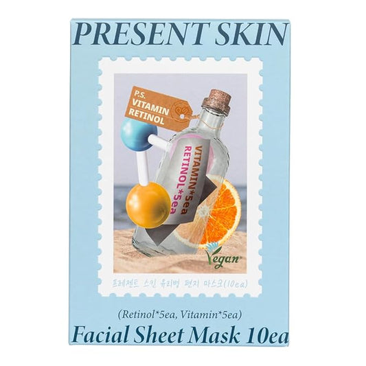 Vegan Bottle Mask Set, Vegan Sheet Mask 10 pack-combo, Korean Facial Mask Sheet Skincare, Revitalizing, Energizing, Nourishing, Firming facial mask, Beauty Mask For All Skin Type