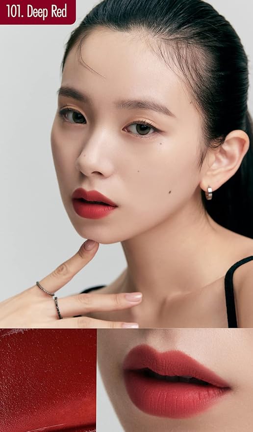 ALLIONE Korean Lip Tint Balm, Velvet Matte Tint Stain, Moisturizing Hydrating Cream for Soft Lips, Smudge-proof Color