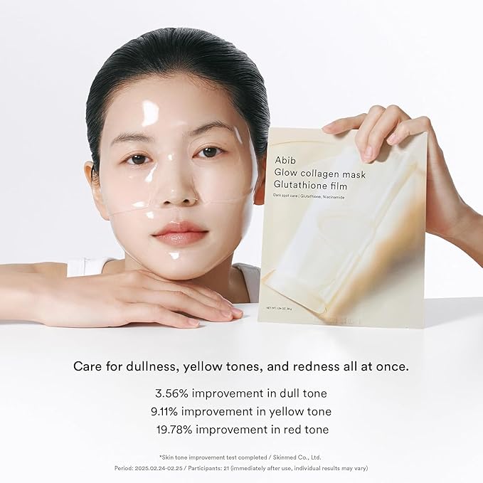 Abib Glow Collagen Mask Glutathione Film 4 Sheets