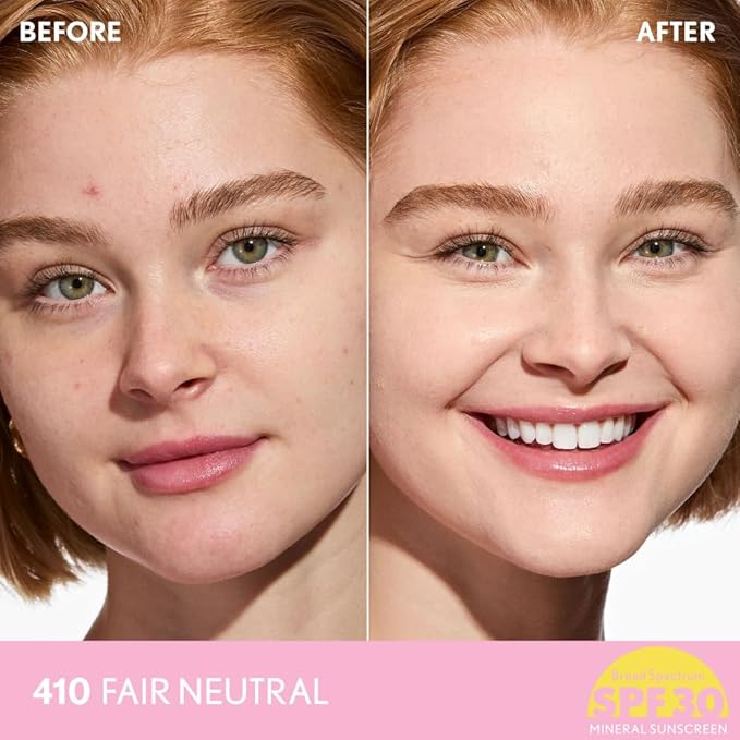 COVERGIRL Clean Fresh Blurring Skin Tint with SPF 30, 410 Fair Neutral, Liquid Foundation, Soft Matte Finish, Smooths, Brightens, Blurs Pores, Mineral Sunscreen, Vegan Formula