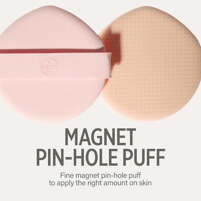 PINK MAGNET CUSHION #04 NEUTRAL BEIGE (15G, 0.52 OZ.) / Magnetic Adherence, Dewy Radiance, 77% moisture essence, Glow Film Complex, Skin Film Polymer