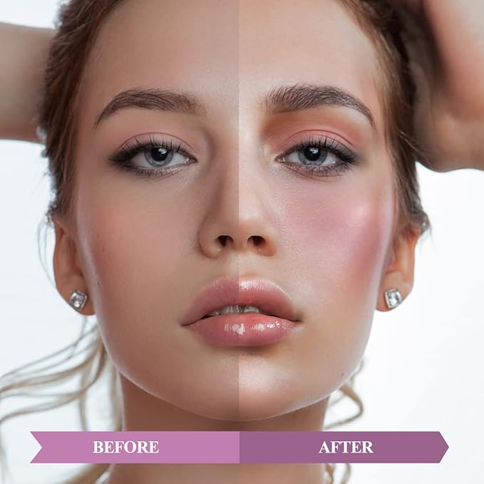 4Pcs Cream Blush Contour Highlighter Bronzer Moisturizer Stick Makeup Set #T Blush Glow5