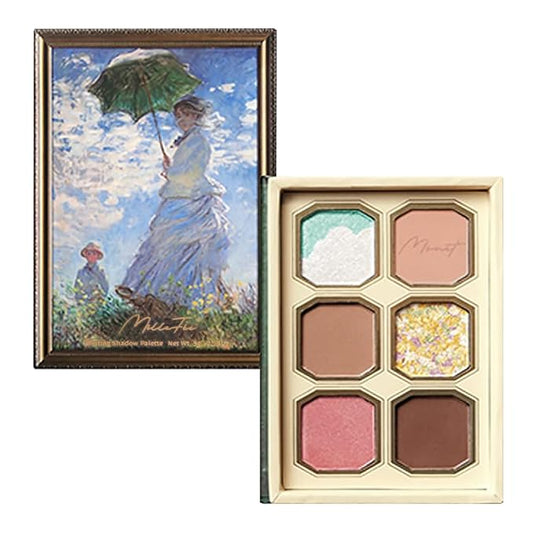 MilleFee Painting Eyeshadow Palette (04 Woman With A Parasol) Cool Light, Cruelty-Free, Smudge-Proof