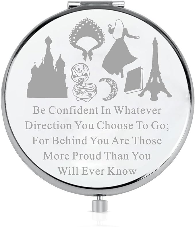 LQRI Musical Lover Makeup Mirror Gift for Musical Actor Musical Movie Fans