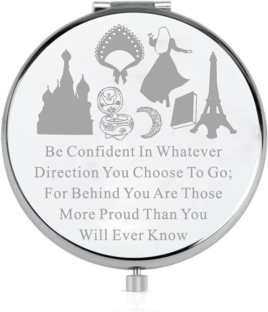 LQRI Musical Lover Makeup Mirror Gift for Musical Actor Musical Movie Fans