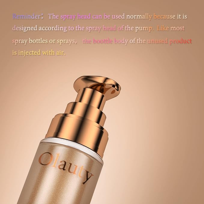 Firstfly Liquid Luminizer, Waterproof Moisturizing Light Shimmer Glow Illuminator for Face & Body, All In One Makeup Liquid Illuminator, Summer Body Luminizer, Face Highlighter