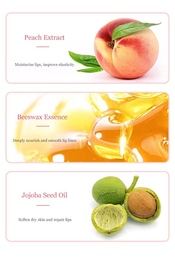 3Packs Hydrating Lip Oil Temperature Color Changing Lip Oil Plumping Lip Gloss Moisturizing Lip Oil Tinted for Lip Care and Dry Lip (#3)