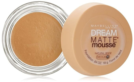 Maybelline New York Dream Matte Mousse Foundation, Natural Beige, 0.64 oz.