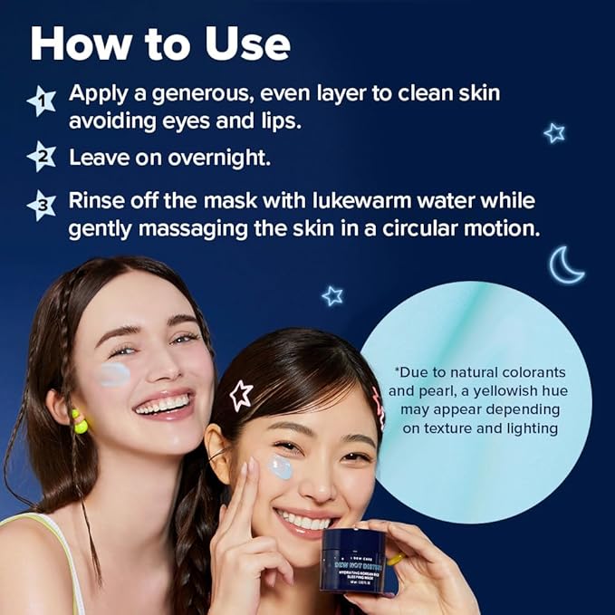 I DEW CARE Night Sleeping Mask - Dew Not Disturb | Hydrating Korean Face Mask Overnight for Glass Skin Glow, Moisturizing Skincare, Best Hydrating Face Masks, Skincare Korean Women, 2.02 FL Oz (60 ml)