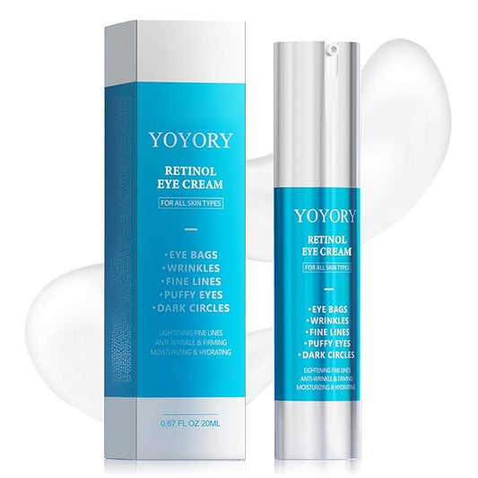 Retinol Under Eye Cream - Anti Aging Eye Cream Reduces Eye bags,Dark Circles, Fade Wrinkles, Fine Lines, and puffiness Smoothing Skin Care Treatment for Women and Men, 20ML(Blue)