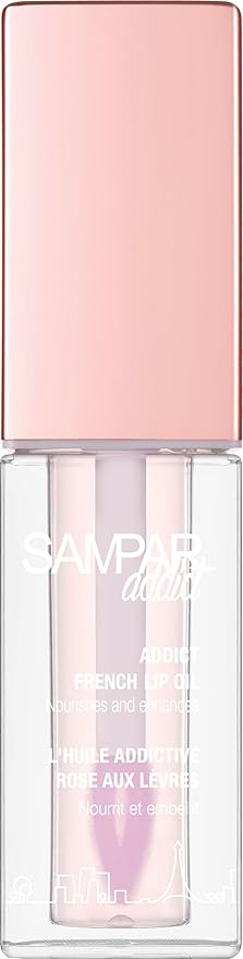 Addict French Oil with Sponge Applicator - Korean Beauty Perfect for Lip Oils & Glosses | Rosehip, Rare Beauty Tinted Lip Oil, Broadway Vita-Lip Gloss, Saie Glossy Bounce,