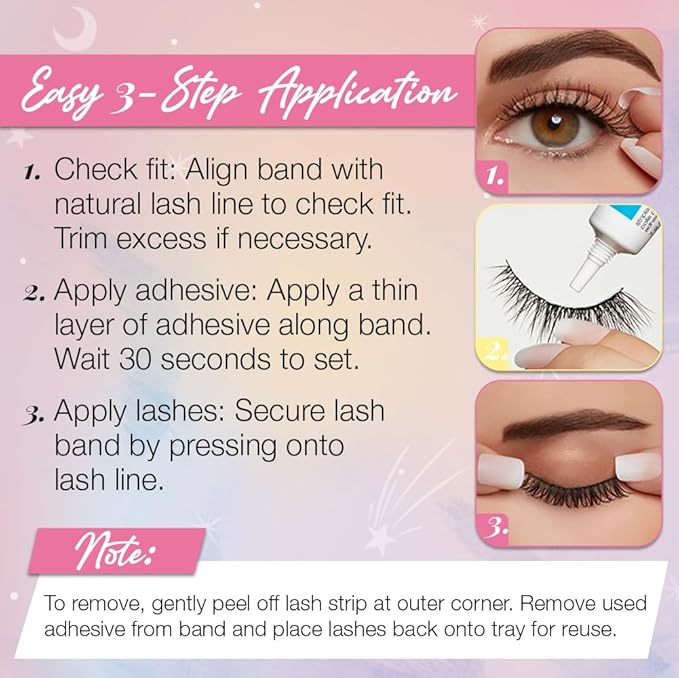 Ardell Winks 111 Lash Kit, Includes False Lashes, 144 Jewels, Lash Adhesive, Picker Tool - Complete False Eyelashes Set