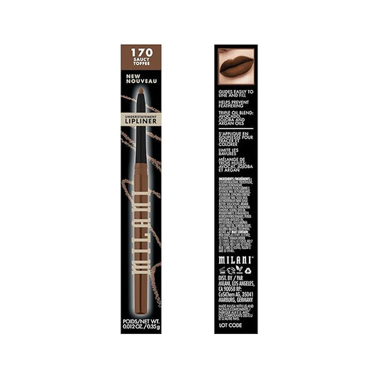 Milani Understatement Lipliner Pencil - Highly Pigmented Retractable Soft Lip Liner Pencil, Easy to Use Lip Makeup