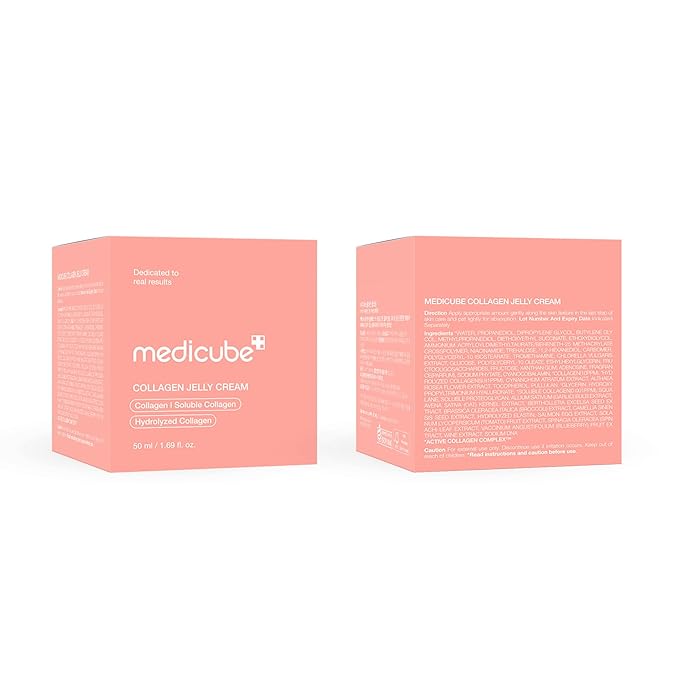 medicube Collagen Jelly Cream- Niacinamide & Freeze-Dried Hydrolyzed Collagen-Boosts skin barrier hydration & gives 24h Glow & Firmer looking skin | No artificial color, Korean skincare (3.71 fl.oz.)