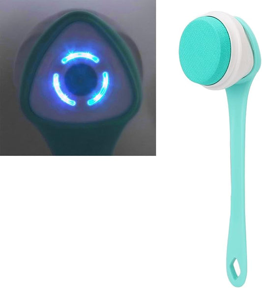 ZJchao IP67 Multifunctional Electric Shower Brush Electric Shower, Electric Body Brush for Exfoliating and Massage Brush Electric Dual Use Detachable Handle 3 Gear 5 Brush Head