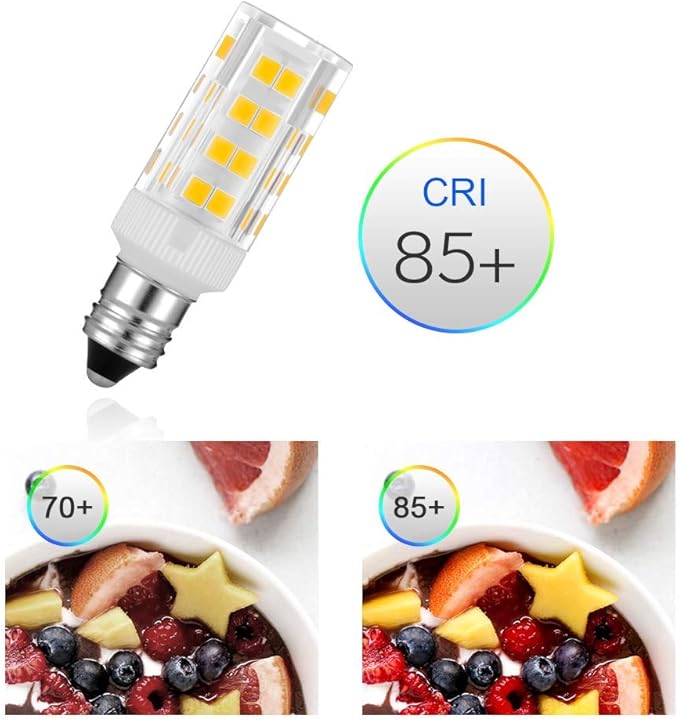 2 Pieces 6K T Type LED Light Bulb, Mirror Replacement Bulbs - Lighted Make Up Mirror Bulbs 20W Replacement Bulbs for Double Sided Illuminated Mirror