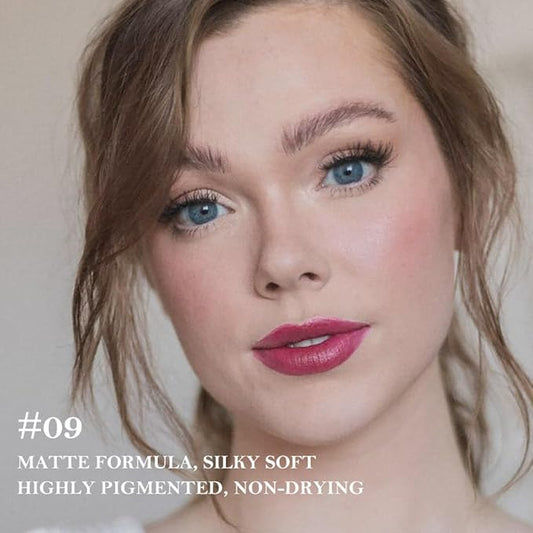 Matte Lip Crayon Lip Liner and Lipstick Combo Sets, Mauve Gradient Matte Lip Bar And Lip Liner Set, Contour Gradual Ombre Effect Lip Pencil For Old Women, Long Lasting Waterproof Smudge Proof