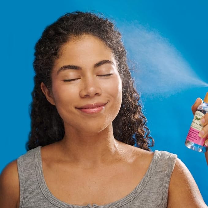 Humphreys Witch Hazel Hydrating Toner Mist Spray | Balancing & Hydrating Facial Toner | Alcohol-Free | Wild Harvested Witch Hazel | Soothing Rose Water | 3.3 Fl Oz Travel Size | Vegan & Cruelty-Free