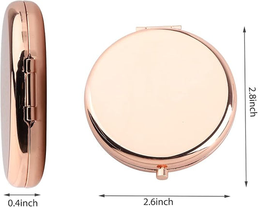 WUSUANED Princess Fans Makeup Mirror It’s Not What We Have in Life It’s Who We Have in Our Life Jewelry Cartoon Friendship Gift