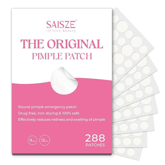 Original Pimple Patches for Face, 2 Size 288 Counts Hydrocolloid Patches for Covering Zits and Blemishes, Acne Patches with Tea Tree, Salicylic Acid and Cica Oil, Skin Care for Teens and Adult