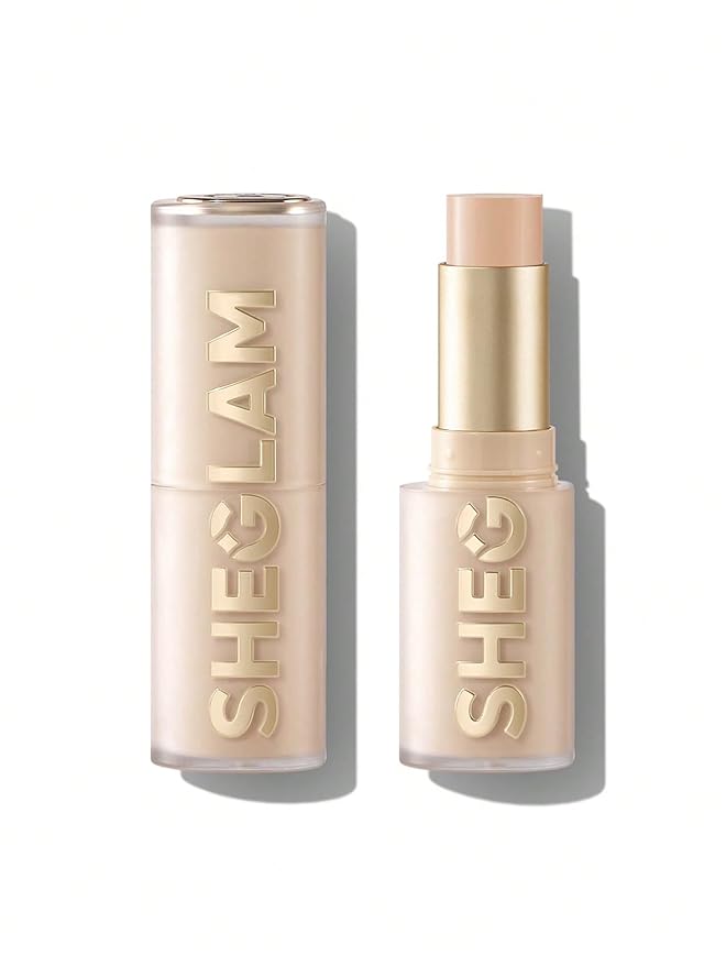 SHEGLAM Skin Magnet High Coverage Foundation Stick Longwear Medium Face Makeup for All Skin Types-Chantilly