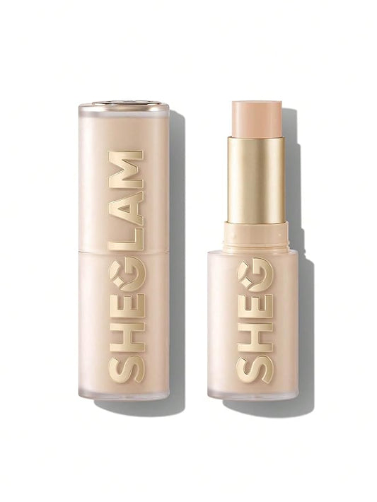 SHEGLAM Skin Magnet High Coverage Foundation Stick Longwear Medium Face Makeup for All Skin Types-Chantilly