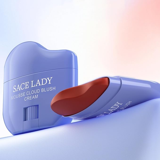 SACE LADY Creamy Blush Face Makeup, No Drying Blusher Cosmetics Pigmented Smooths Nourishes for Lip Eye Cheek Beauty Make Up, 0.31Oz (#03, 0.31Oz)