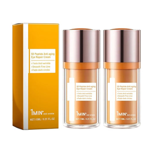 5D Peptide Anti-Wrinkle Eye Cream, Anti-Wrinkle Firming Eye Cream, 5D Peptide Anti Aging Eye Cream, Peptide Lifting Eye Gel, For Dark Circles and Puffiness (2pcs)
