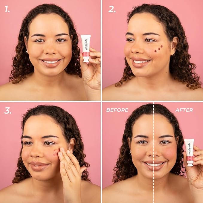 MCoBeauty Cheek And Lip Tint - Luminous Pop Of Buildable Color - Quick-Drying And Long-Wearing - Blurs The Lines Between A Dewy Gloss And A Stain - Gives Skin A Youthful Glow - Dusk - 0.34 Oz