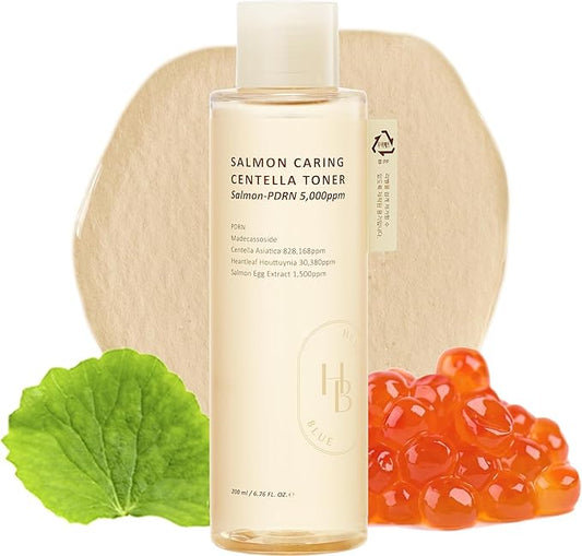 Salmon Caring Centella Toner - Salmon PDRN, pH 5.5, Salmon Egg Extract, Centella, Madecassoside, Restore and Rejuvenate, Refine Skin Texture, Low Irritation, Korean Skincare, K-Beauty