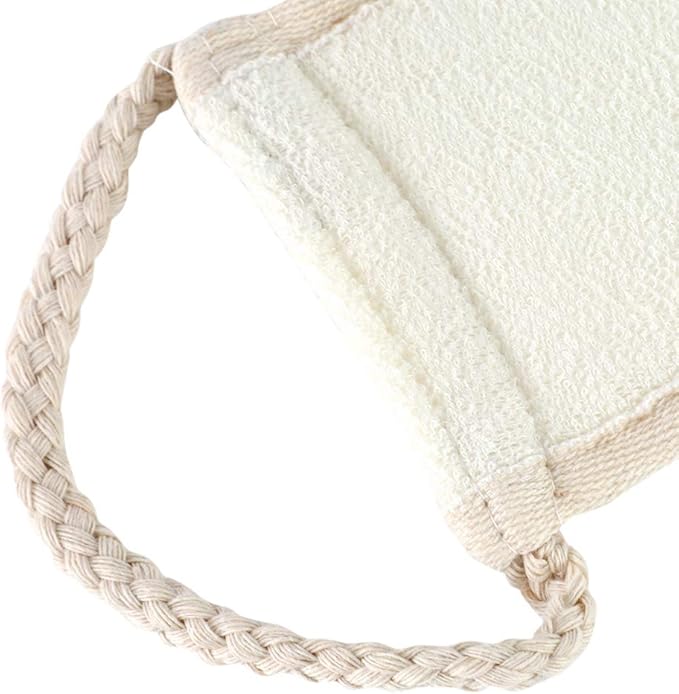 Back Scrubber for Shower Exfoliating Back Cloth Body Extended Length Scrubber Towel Exfoliating Stretchable Pull Strap Wash Cloth for Bath Body Scrub Washcloth