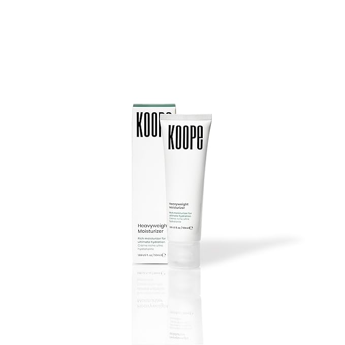 Koope Heavyweight Face Cream, Moisturizer For Dry Skin, Strengthen Skin Barrier with Peptides, Ceramides, Hyaluronic Acid, Rosemary Extract, Free of Parabens, Sulphates & Fragrances, Vegan, 1.69 FL OZ