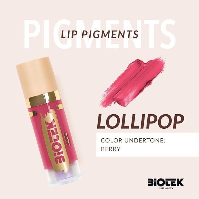 Biotek Lip Pigment for Permanent Makeup - Purple and Pink Color for Lip - Made in Italy - Lollipop 0,61 fl.oz.
