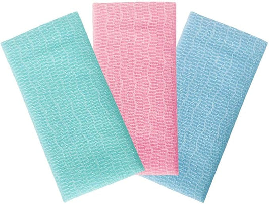 Premium Exfoliating Washcloth Towel(3 Color) Korean Loofah Bath Sponge Long Back Scrubber African Bath Sponge African Long Net for Shower/It Becomes Softer as You use.by NOPIGO