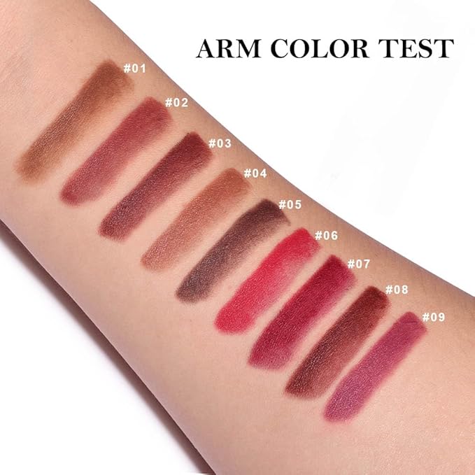 BINGBRUSH 2-in-1 Gradient Lip Liner & Lipstick Combo,Matte Longwear Waterproof Lip Pencil with Cone Tip,Smudge Proof Crayon for Flawless Ombre Contour,Women's Long Lasting Makeup Set (09#-Mauve)