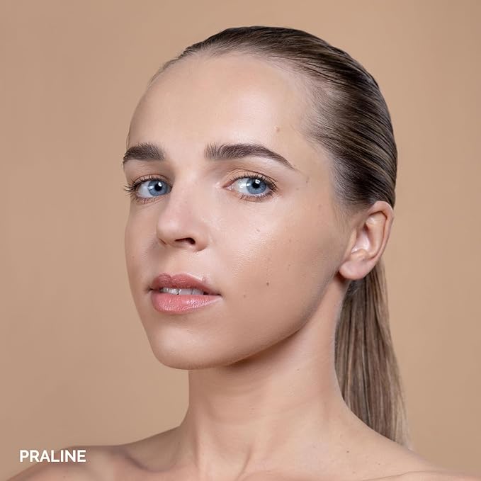 OFIR Skin Satin Medium Coverage Foundation | Lightweight Foundation Makeup with Vegan Formula | Blue Light Protection & Non-Creasing for Long-Lasting Wear | 1 FL OZ (Praline - Medium Cool)