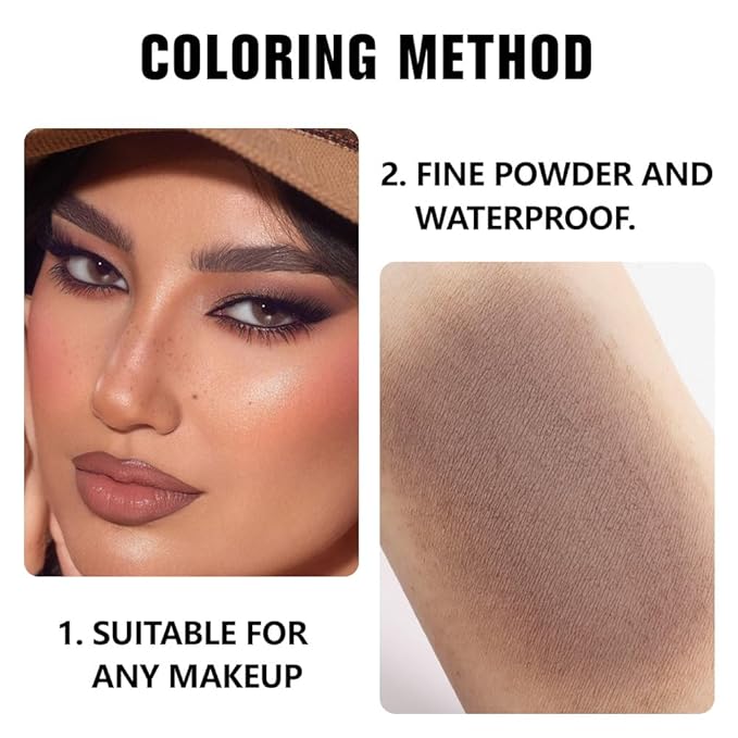 Matte Singe Eye Shadow Palette Makeup, Matte Light Cocoa Monochrome Eyeshadow For Old Women, Mini Singe Pressed Pigmented Waterproof Sombras Para Ojos, Vegan, Talc, Paraben&Cruelty Free, 18