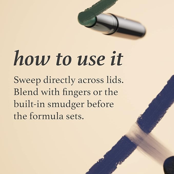 Julep Eyeshadow 101 Cream-to-Powder Waterproof Shadow Stick – Sand Shimmer – Long-Lasting, Crease-Proof, Champagne Toned Shimmer Cream Eyeshadow with Built-in Smudger