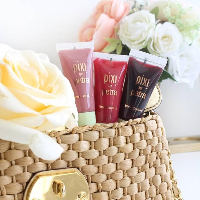 Pixi Beauty Sheer Cheek Gel - Rosy | Gel Blush For A Sheer Flush Of Colour | Oil-Free & Fragrance-Free Hydrating Liquid Blush | 0.45 Fl Oz