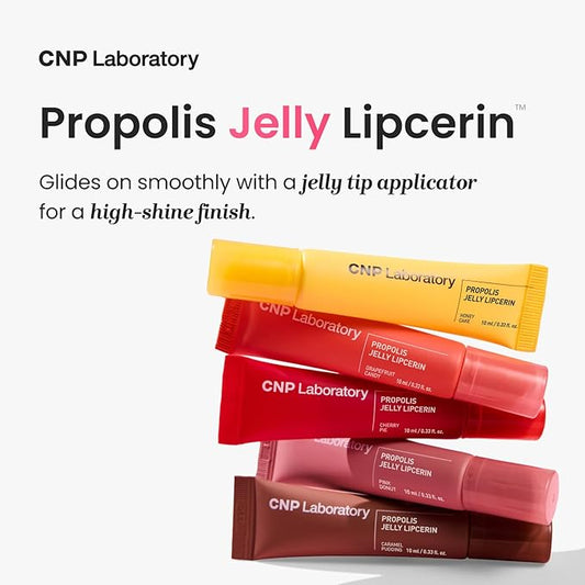 CNP Propolis Jelly Lipcerin - Honey Cake, Hydrating Lip Gloss with Manuka Honey & Hyaluronic Acid, Gifts for Women, Korean Skin Care, 0.3 fl.oz.