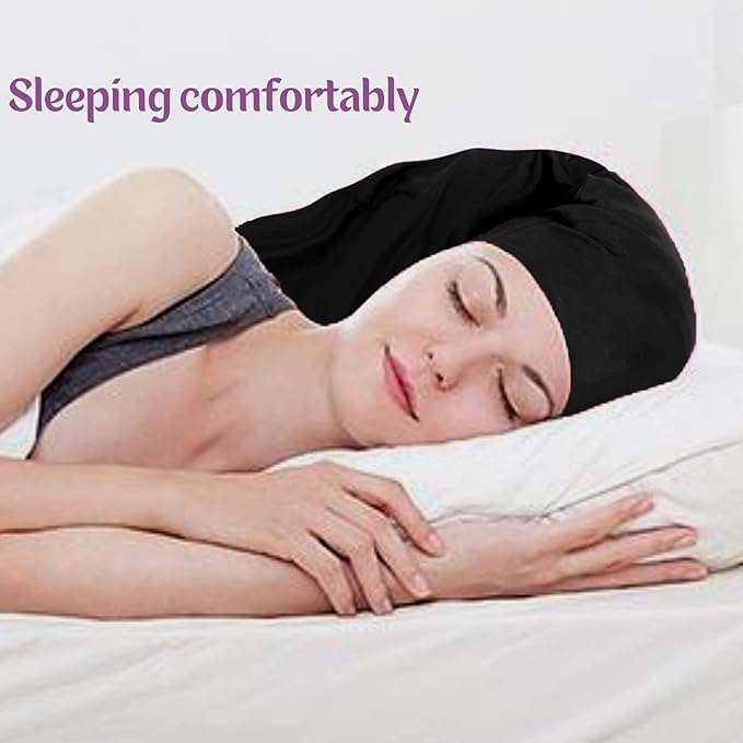 4Pcs Unisex Jumbo Dreadlock Cap Long Hair Dreads Head Wrap,Sleeping Cap Hair Accessories Sleep Bonnet for Men Women