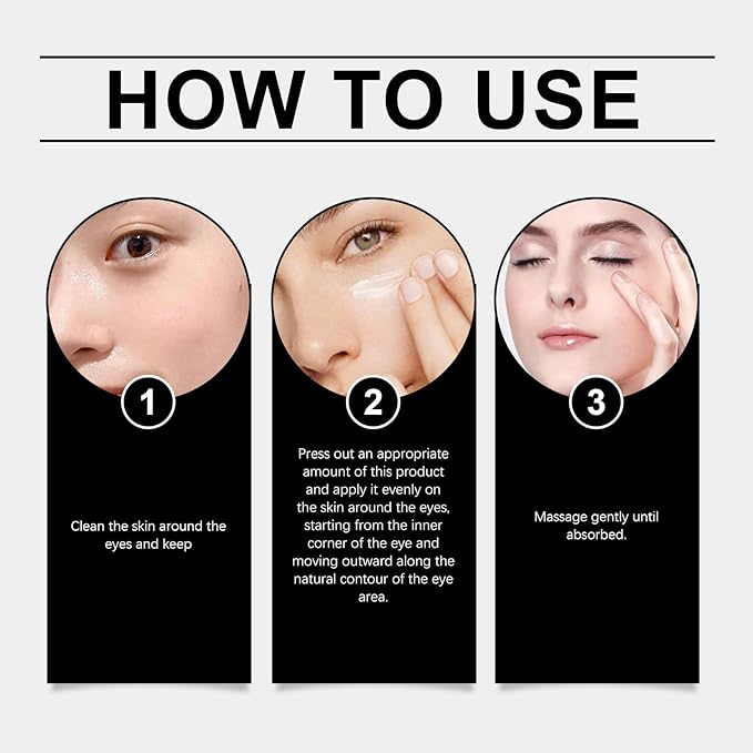 Retinol Caffeine Anti-Wrinkle Stay-Up Late Eye Cream, Retinol Caffeine Anti-Wrinkle Cream, Anti-Aging Eye Cream for Dark Circles & Puffiness (5PC)