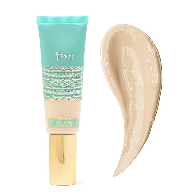 Juvia's Place I Am Magic Natural Radiance Foundation - 730Isla - Full Coverage Liquid Foundation Makeup for Dry, Mature, Aging, and Combination Skin - Lightweight Longwear Base with Radiant Finish
