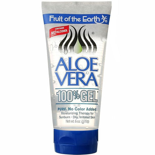 Fruit of the Earth Aloe Vera 100% Gel, 6 Ounce, Pack of 5