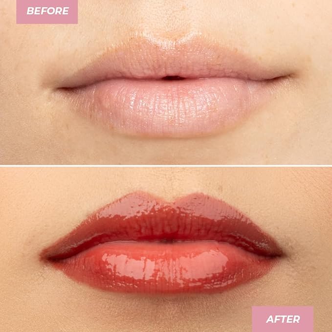 MCoBeauty Dream Lip Tint Hydrating Gel - Nude Peach, Long-Lasting, Semi-Matte, Vegan, Cruelty Free Cosmetics