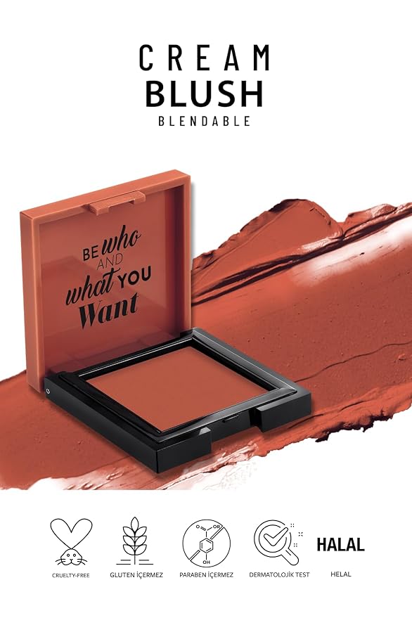 Cream Blush 49 | Fresh | Healthy & Natural Look | Ligh Weighted Formula | Sebum Control Richly Pigmented | Easily Blendable | Long Lasting | Semi Matte | 0.18 oz.