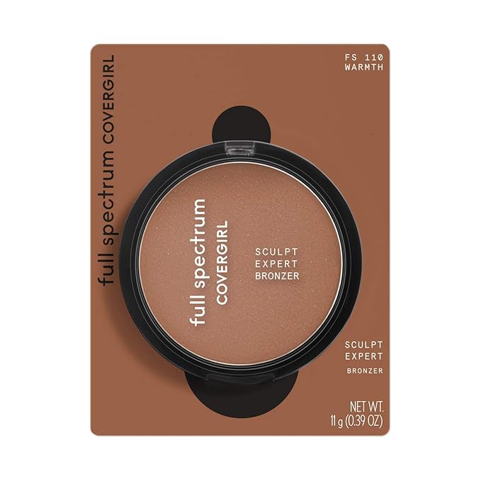 COVERGIRL Full Spectrum Sculpt Expert, Bronzer Warmth, Bronzing Powder, 0.39 Oz ,Bronzer, Bronze Makeup Look, Controls Shine, Contouring, Sculpting Powder