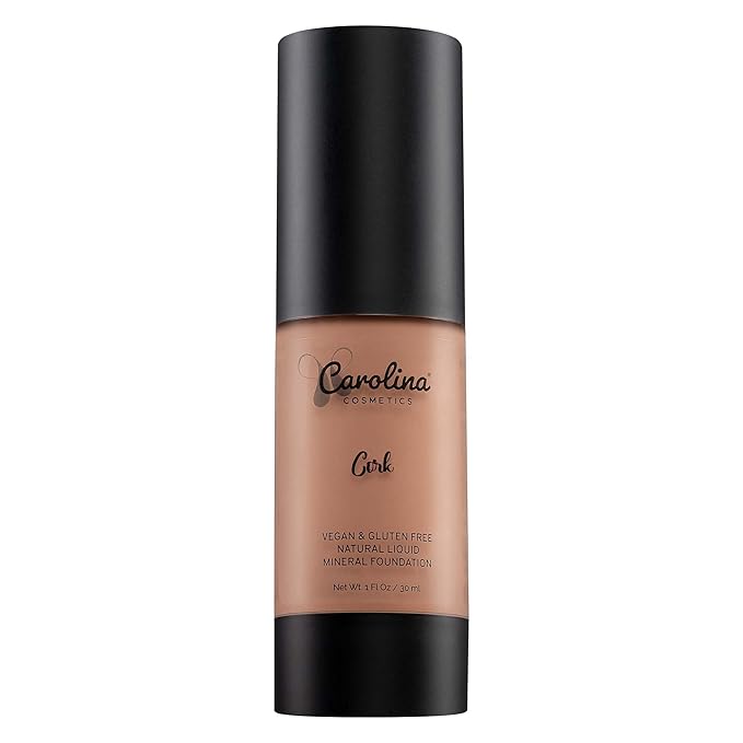 Foundation in Cork Shade Plant-Based - Hydrating, Pore-Minimizing & Buildable Coverage - Vegan, Non-GMO, Paraben-Free - 1oz