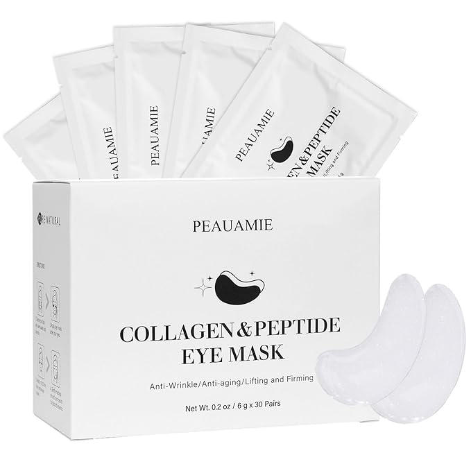 Under Eye Patches Collagen and Peptide Eye Mask for Dark Circles and Puffiness,Face Mask Skin Care Products 30 Pairs
