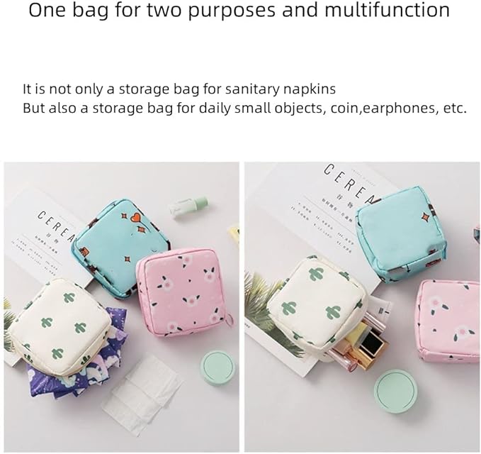 2PCS Mini Makeup Bag,Cute Pocket Cosmetic Bag,Portable Small Make Up Bags for Women,Travel Cosmetic Bag Small Makeup Pouch,Mini storage bag for Sanitary pad,coin,lipstick,jewelry